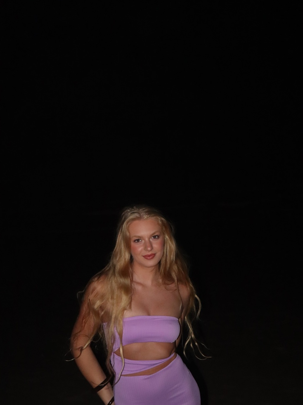 Frankie’s Bikinis Lavender Cutout Mini Dress Ribbed